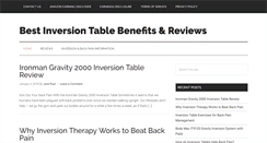 Desktop Screenshot of bestinversiontablebenefits.com