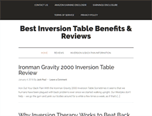 Tablet Screenshot of bestinversiontablebenefits.com